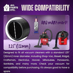 2-Pack Crevice Tool for Vacuum Cleaner, 1.25” Wet/Dry Vacuum Attachment, 8” Length, Compatible with Shop Vac, Bissell, Nutone, Eureka, Beam & Central Vacuums - Image 4