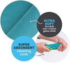 SCRUBIT Microfiber Cloths for Glass [8 Pack] – Lint Free Window Cleaning Cloth for Mirrors, Eyeglasses, Windows, Shower Glass Doors – Reusable and Washable Polishing Towels - 16” x 16” - Image 7