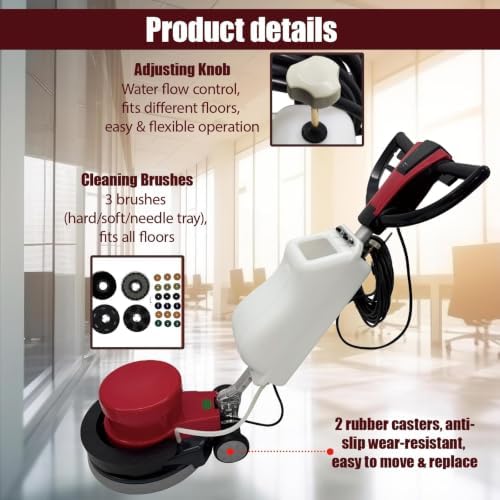 Floor Scrubber Buffer Polisher 17 Inch 110V 1500W - Image 4