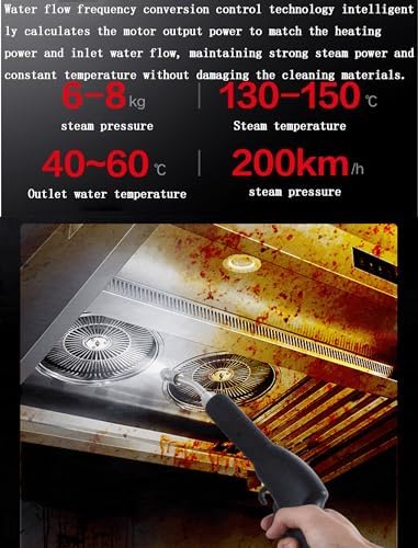 High Pressure Steam Cleaner Handheld Steam Cleaner High Pressure Cleaning Machine 3500W High Temp,6BAR, for Kitchen Bathroom Car Seat Floor - Image 5