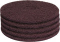 PRO SOURCE Extra Heavy Duty Floor Stripping Pads: 5 Pack, Maroon Extra Coarse Polyester, 15" Diameter by PROSOURCE