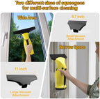 Rechargeable Window Vac, Electric Window Vacuum Squeegee, with 11 in. and 6.7 in. Squeegee Blades, Cordless Window Vacuum Cleaner Set for Cleaning Windows, Shower Doors, Mirrors, Tiles - Image 2