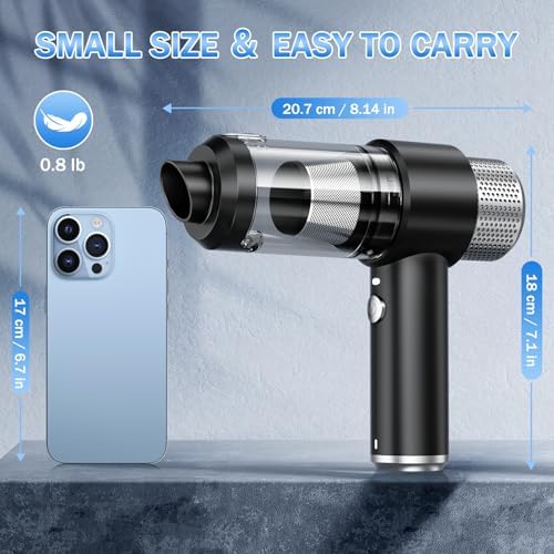 KMM Handheld Car Vacuum Cleaner, Hand Held Vacuum Cleaner & Air Duster - Image 7