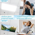 Wiooffen 6 Pcs Fluorescent Light Covers with 60 Magnets Decorative for Classroom Ceiling Light 4 x 2 Feet Magnetic Light Covers Filter Easy Install for Office Hospitals & Home(Landscape) - Image 4