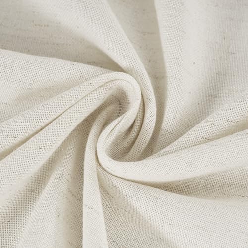 NICETOWN Linen Farmhouse French Door Curtain No Drill Blinds for Windows, Ivory Solid Cordless Blinds for Farmhouse Door Window Covering with Light Filgtering, W22 x L72, 1Pc - Image 6