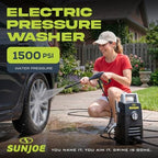 Sun Joe Electric Pressure Washer with Powerful Motor for Cars/Fences/Patios/All Uses, Safety First GFCI Power Cord, Adjustable Spray Wand & Total Stop System, 20-Foot Hose, Black, SPX205E-XT - Image 2
