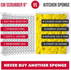 Knapp Made CM Scrubber 6" x 6" Small Ring Chainmail Cast Iron Scrubber, Premium Stainless Steel Mesh Cleaner for Pre-Seasoned Pans, Dutch Ovens, Grills and Skillets - Image 5