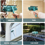 TelesPro 36 Feet High Reach Window Squeegee with 7-30 Ft Extension Pole, Window Cleaner Tool with 5-Stage Telescoping Pole, Window Cleaning Kit with Rotatable Head (2 Squeegee & 2 Microfibre Cloths) - Image 5