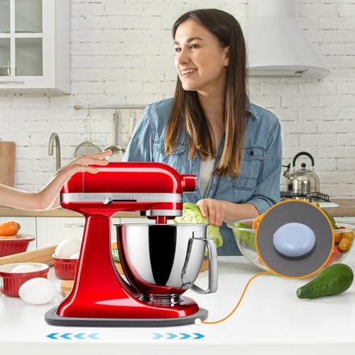 Bamboo Mixer Slider Mat for Tilt Head Kitchen Aid 4.5-5 Qt Stand Mixer, Black - Image 5