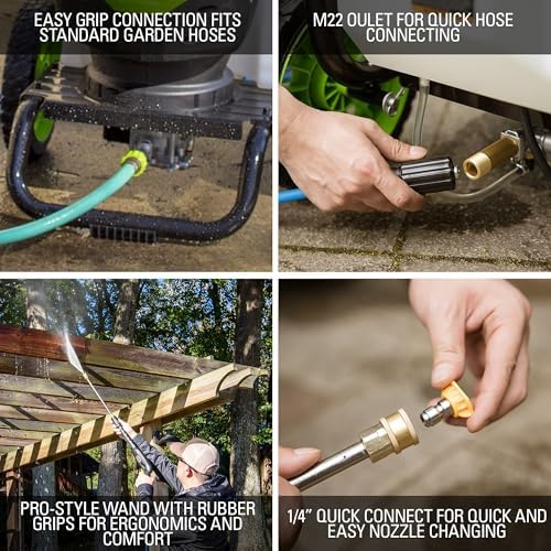 Greenworks 2300 PSI (2.3 GPM Max) Electric Pressure Washer - Image 7