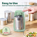 bella Electric Can Opener and Knife Sharpener, Jar and Bottle Opener, Sage - Image 3
