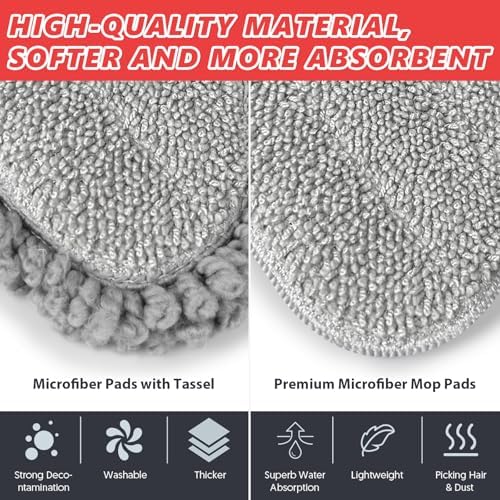 HOMTOYOU Microfiber Hardwood Floor Mop: Spray Mop for Cleaning Wood Floors - Image 3