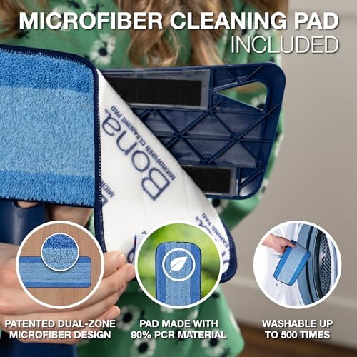 Bona Multi-Surface Floor Care Kit - Includes Microfiber Mop, Microfiber Cleaning Pad, Hardwood Floor Cleaning Solution, and Multi-Surface Floor Cleaning Solution - Kit for Hard Floors - Image 3