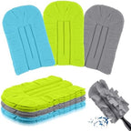 3 Pcs Reusable Duster Refills Washable Pads, Blue, Green, Gray by Zubebe