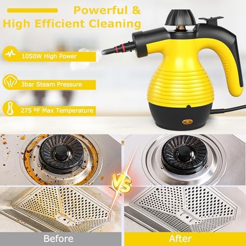 COSTWAY Handheld Steam Cleaner, 1050W Portable Household Steamer - Image 4