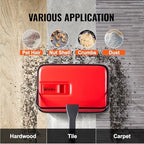 VEVOR Carpet Sweeper Manual, Floor Sweeper with 300 ml Dustbin Capacity Easy to Empty, 6.7 inch Cleaning Width for Home Office Carpets Pet Hair Dust, Red - Image 6