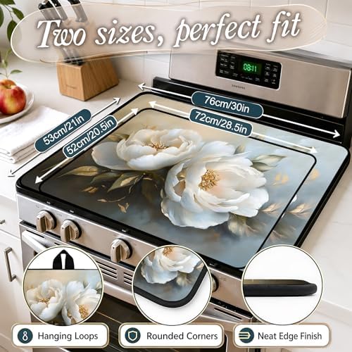 Stove Top Cover,28.5"L x 20.33"W,Heat Resistant Cooktop Protector Mat - Image 2