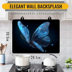 NYZE Electric Stove Top Cover Blue Butterfly, Heat Resistant Protector - Image 3