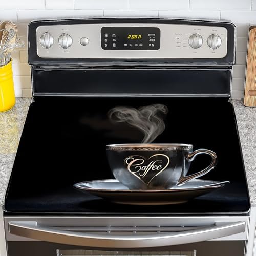 NYZE Stove Top Cover for Electric/Glass Stove, Flat Top Cooktop Protector, Electric Cooktop Cover, Extra Counter Space for Kitchen (Coffee) by GIVEYOUTHEBEST