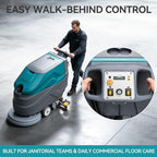PX7 22" Commercial Walk Behind Floor Scrubber Machine, Heavy-Duty Motor - Image 2