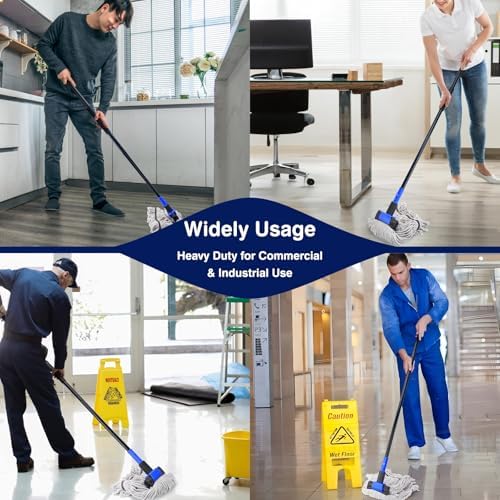 KeFanta Heavy Duty Mops for Floor Cleaning,60" Commercial Industrial Mop - Image 2