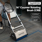 14" Counter-Rotating Brush (CRB) Carpet & Hard Floor Cleaning Machine – 450 RPM, Quiet 53 dBA, Compact 41 lb Commercial Scrubber – Ideal for Offices, Hotels & Small Spaces - Image 2