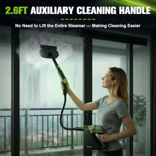 Handheld Steam Cleaner for Home, 10s Fast Heat Up, 1500W Portable Steam Cleaning with Dual Safety Lock.400ml Large Water Tank for Bathroom, Toilet, Kitchen, Grout, Window, Car - Image 5