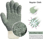 MIG4U Microfiber Gloves - Dusting Gloves for House Cleaning - Washable Blind Cleaner Duster Tool (Gray,S/M) - Image 2
