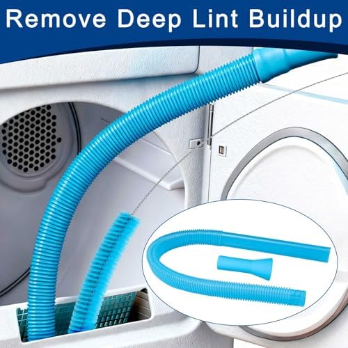 Universal Dryer Vent Cleaner Kit with Vacuum Hose - 4-Piece Lint Brush & Attachment Set for Clothes Dryer, Shop Vac Accessories, Lint Trap Cleaner & Home Maintenance Tools - Image 5