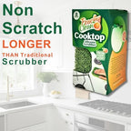 Peachy Clean Silicone Cooktop Sponge Scrubbers, Fresh Peach Scent, Non-Scratch, Odor-Resistant, Durable Household Cleaning Sponges for Dishes, Sinks, & Counter Tops Sponge, 3Pk - Image 2
