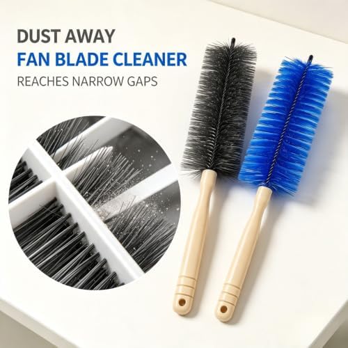 2 Pcs Fan Cleaning Brush, New Bendable Microfiber Head Dusting Brushes - Image 3