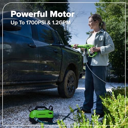 Greenworks 1700 PSI (1.2 GPM) Electric Pressure Washer - Image 5