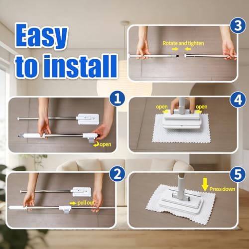 SOPAMI Disposable Snap Grip MiniMop Sweep for Wall Cleaner Pet Hair Removal - Image 4