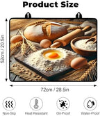 Stove Top Cover for Glass Electric Stove, 28.5"x 20.5" Heat Resistant Cooktop Protector Mat with Non-Slip Rubber Backing, Scratch Protection and Counter Space Mat - Image 2