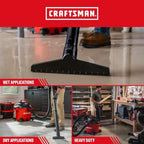 CRAFTSMAN CMXEVBE17595 16 Gallon 6.5 Peak HP Wet Dry Shop Vacuum - Image 4