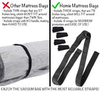 Mattress Vacuum Bag for Moving, Vacuum Seal Mattress Bag for Memory Foam or Inner Spring Mattresses, Compression and Storage for Returns, Leakproof Valve and Double Zip Seal (Queen/Full/Full-XL) - Image 6