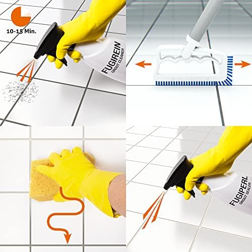 Fuginator Scrub Brush for Tile and Grout: Stiff Nylon Bristle Scrubbing Brush - Bathtub and Shower Scrubber for Floor Joints and Tile Seams - Cleaning Brushes and Supplies for Bathroom and Kitchen - Image 6