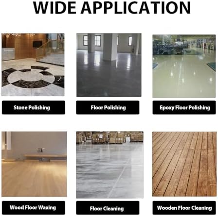 20" Commercial Floor Scrubber & Polisher Multi-functional Grinding Machine with 13L Tank - 2834 RPM for Wood, Tile, Epoxy, Low Noise Industrial Use 1500W 110V - Image 7