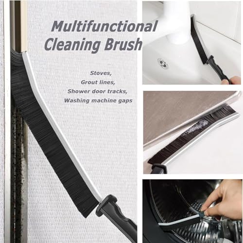 Crevice Cleaning Brush Set, Hard Bristle Gap Scrubber Tools for Bathroom Grout, Window Tracks & Shower Doors, Deep Cleaning Home Essentials & Practical Housewarming Gifts 12-Pack - Image 7