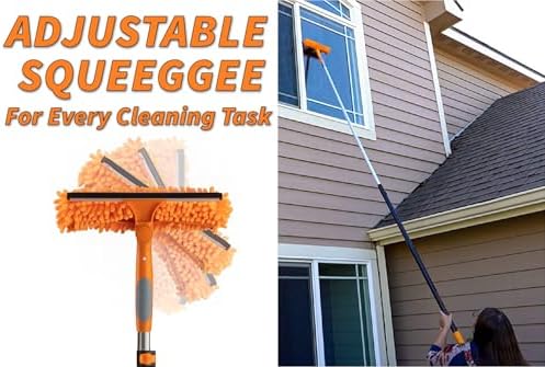 20 Foot High Ceiling Duster Kit and Scrub Brush with 4-12 ft Extension Pole - Image 4
