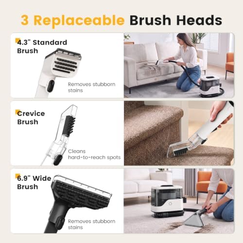 NEWBULIG Carpet and Upholstery Cleaner Machine Portable Carpet Shampooer - Image 5