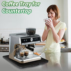 Appliance Slider, Sliding Tray for Coffee Maker, Coffee Pot Slider for Countertop, 360° Rolling Tray Appliance Slider for Kitchen Appliances- Black (9.5” X 14”) - Image 3