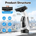 Cordless Window Vacuum Squeegee, 4000mAh Large Capacity & 30-40" Long Pole - Image 5