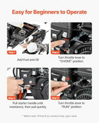 VEVOR Gas Pressure Washer 2900 PSI and 1.85 Max GPM, Upgrade Aluminum Pump with Spray Gun and Wand, 4 Nozzle Set, Low Profile Power Washer for Cars, Fences, Driveways, Homes, Patios, Furniture - Image 6