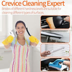 19 Pcs Small Crevice Cleaning Brush Set, Groove Gap Cleaning Tool for Cleaning Kitchen, Bathroom, Corner, Sink, Door, Blinds, Faucets, Window Track,Cup - Image 2