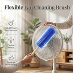 2026 Upgraded Ultimate Dusting Tool, Washable Fan Cleaning Brush, Microfiber Duster for Electric Fan and Blind, Reusable Cobweb Dust Collector, Non-Disassembly Cleaning，Grey：1 - Image 2