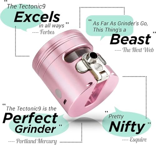 MANUAL Grinder AUTOMATIC Dispenser Large 2.5" Aluminum Alloy, for HOME & KITCHEN ONLY (Rose)… - Image 3