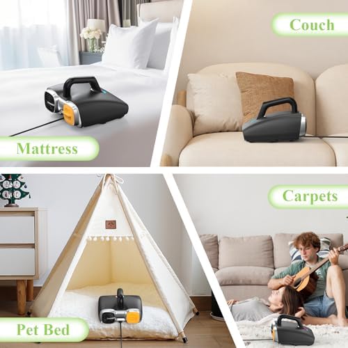 Minthouz Mattress Vacuum Cleaner Bed Vacuum with 15Kpa Suction Handheld Vacuum Widened Suction Port, Corded - Image 6
