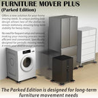 ONEON Heavy Duty Furniture Movers with Wheels & Lifter (5 SGL Wh Parked) - Image 6