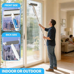 4-in-1 Window Cleaner with Extension Pole & Handle-Controlled Sprayer - Image 6